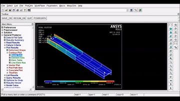 I-SECTION BEAM Using MECHANICAL APDL