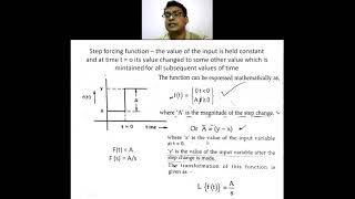 forcing function and its response for first order system