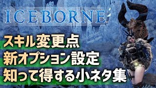【MHWI】アイスボーン知って得する小ネタ集！氷塊にティガレックスが突っ込むと…？β版のスキル変更点・新オプション設定など【モンハンワールド/MHW】