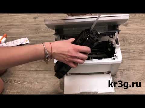 CF244A; устанавливаем картридж в МФУ M28