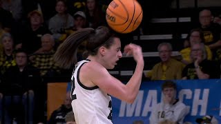 FRUSTRATED Caitlin Clark SLAMS Ball Off Her OWN HEAD | NCAA Tournament, Iowa Hawkeyes vs Holy Cross