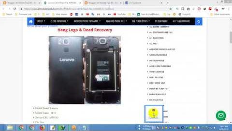 Lenovo S810 Flash File MT6580 5.1 LCD Fix Hang Logo & Dead Recovery Stock Rom