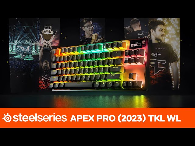 SteelSeries Apex Pro 2023 TKL Wireless Mechanical OmniPoint 2.0 Adjustable  Actuation Switch Gaming Keyboard with RGB Backlighting Black 64865 - Best  Buy