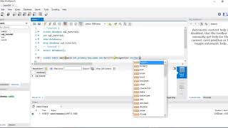 Create & Drop Table in MySql
