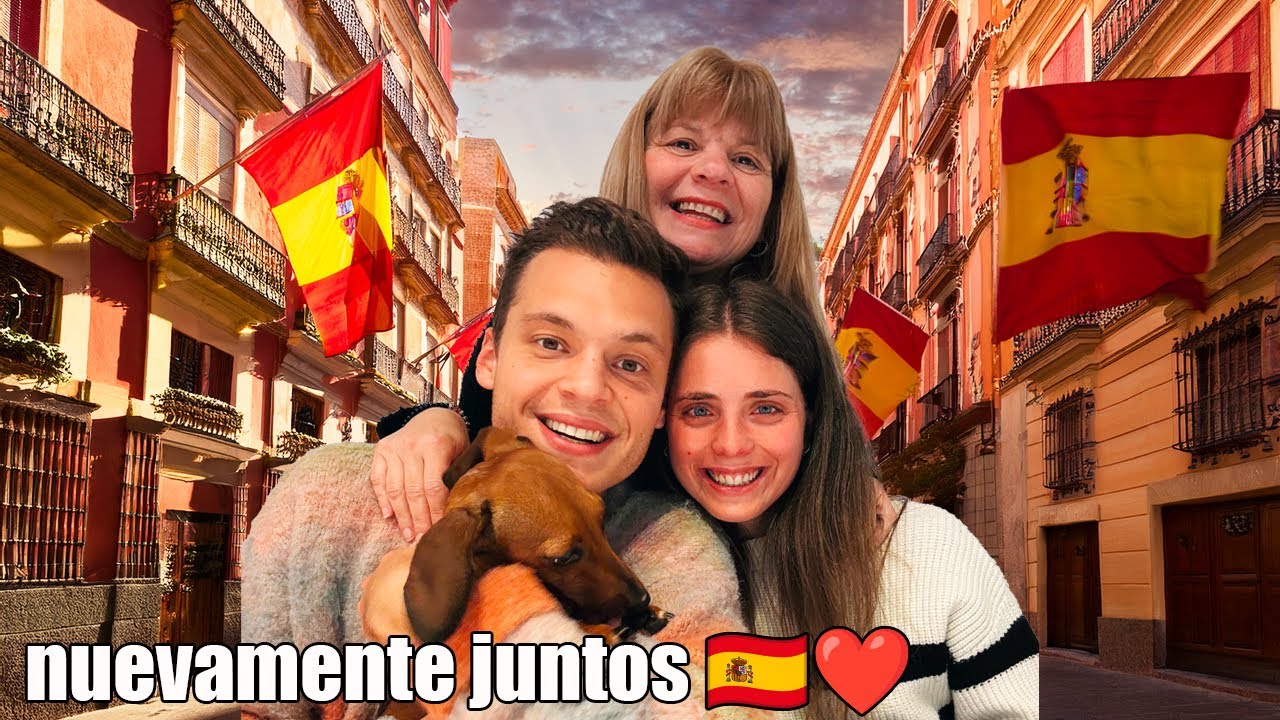 Mi MAMA nos VISITA en ESPAÑA por PRIMERA VEZ y ASÍ REACCIONAMOS | Un año sin vernos 🥲❤️