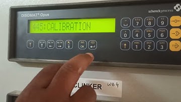 Disomat Opus Zero calibration Steps
