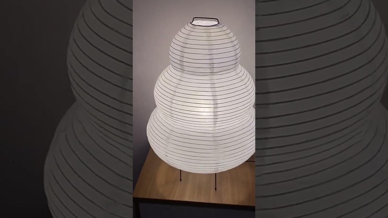 Gourd Rice Paper Table Lamp