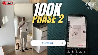 HOLDING A $5100 TRADE ON MY 100K GFT ACCOUNT || PHASE 2