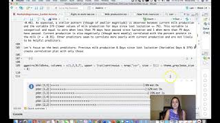Graduate Statistics: Week 13 - Lab Video 2
