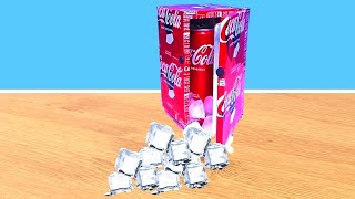Make An Amazing Mini Refrigerator Using Soda Cans At Home
