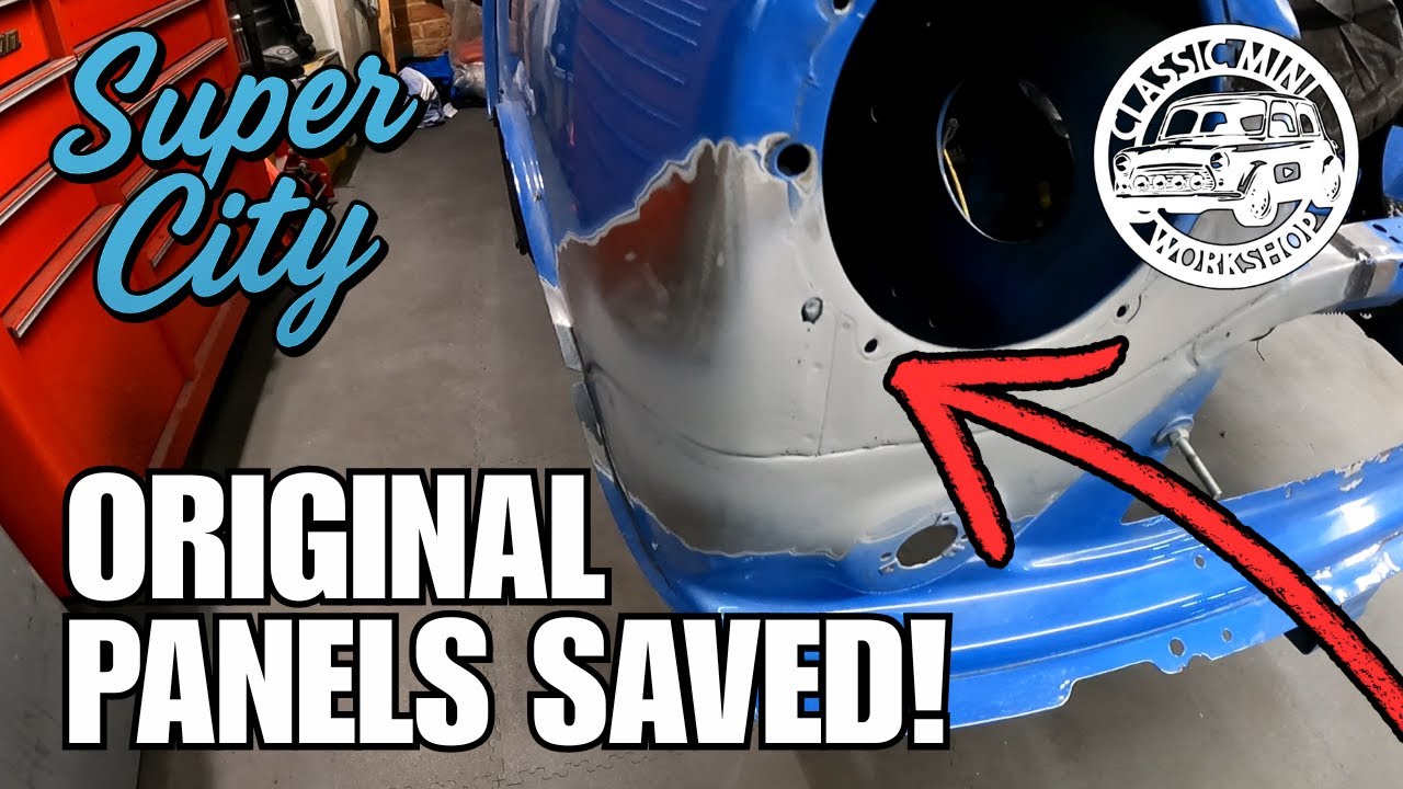 Сохранение оригинальных панелей! Сварочный ремонт передней части Super City Mini.