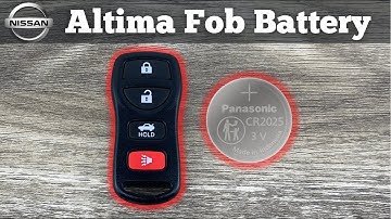 How To Change A Nissan Altima Remote Key Fob Battery 2002 - 2006 DIY Replace Replacement Batteries