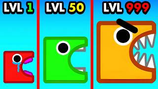 Lvl 1 Vs Lvl 999 Eating Blocks