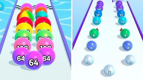 Ball Run 2048 Vs Ball Merge 2048 - All Levels Gameplay Walkthrough Android, iOS - Sasta Game