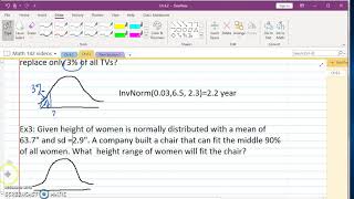 Math 142 Ch 6.2 Part 2 Normal Distribution Word Problems