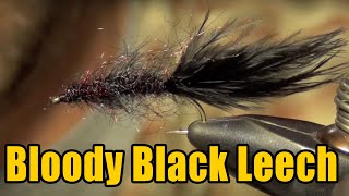 Bloody Black Leech Fly Tying Instructions - Mohair Style Stillwater Streamer Pattern