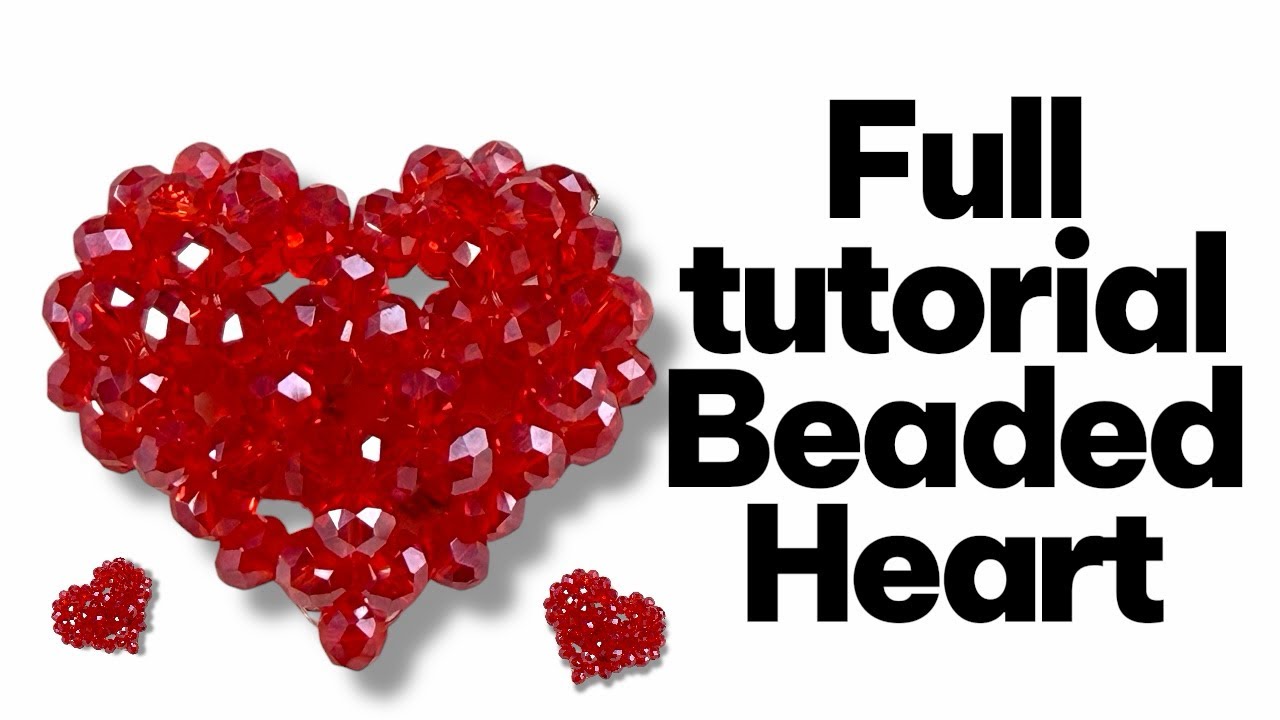 Create a beautiful beaded heart with me 💖