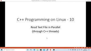 C++ Programming on Linux Read Text File in Parallel through multi Threads