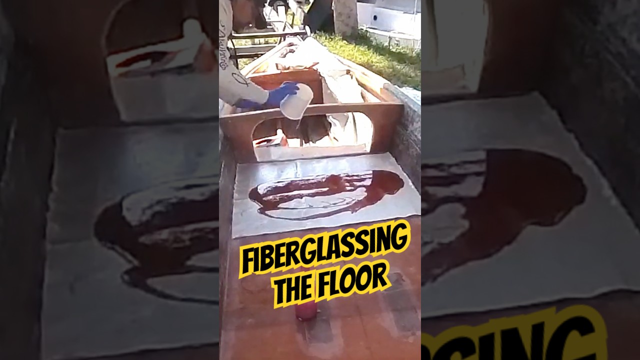 Fiberglassing the Boat Floor - Let's Build a Boat