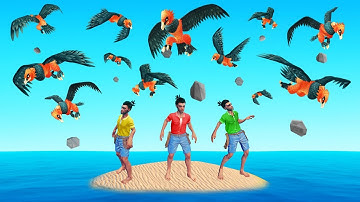 RAFT But GIANT BIRDS Attack Every 10 SECONDS! (mod)