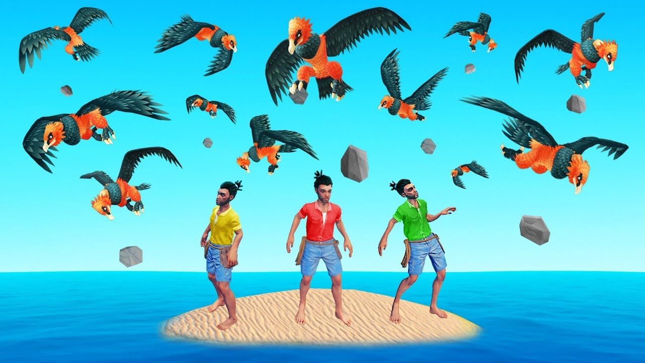 RAFT But GIANT BIRDS Attack Every 10 SECONDS! (mod)