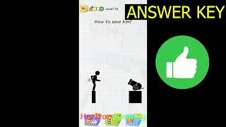 Draw 2 Save: Stickman Puzzle LEVEL 76 - How to save him - Gameplay Walkthrough Android IOS screenshot 4