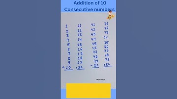 How to Add 10 Consecutive Numbers Without a Calculator #shorts #maths #shortsfeed #addition #tricks