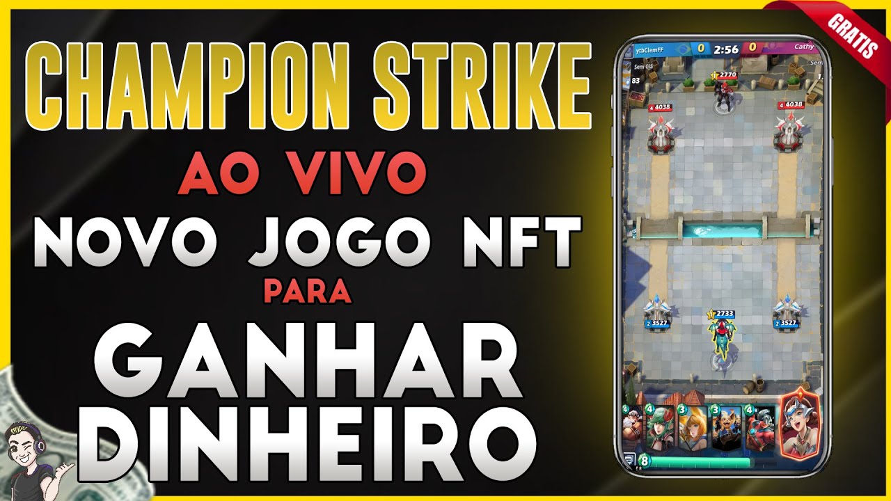 LANÇAMENTO DO CHAMPION STRIKE: CRYPTO ARENA - JOGANDO ESSE NOVO JOGO NFT  GRÁTIS AO VIVO 