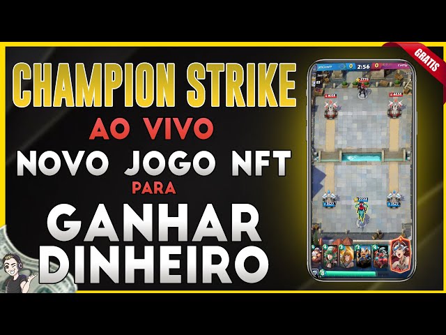 LANÇAMENTO DO CHAMPION STRIKE: CRYPTO ARENA - JOGANDO ESSE NOVO JOGO NFT  GRÁTIS AO VIVO 