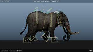 ELEPHANT WALK CYCLE - Rig Controls Turntable