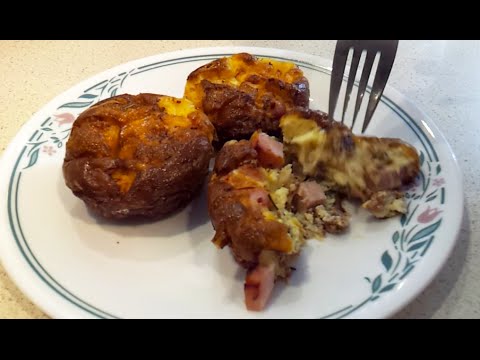 Rosemary, Ham and Swiss Frittatas (Low Carb, LCHF)
