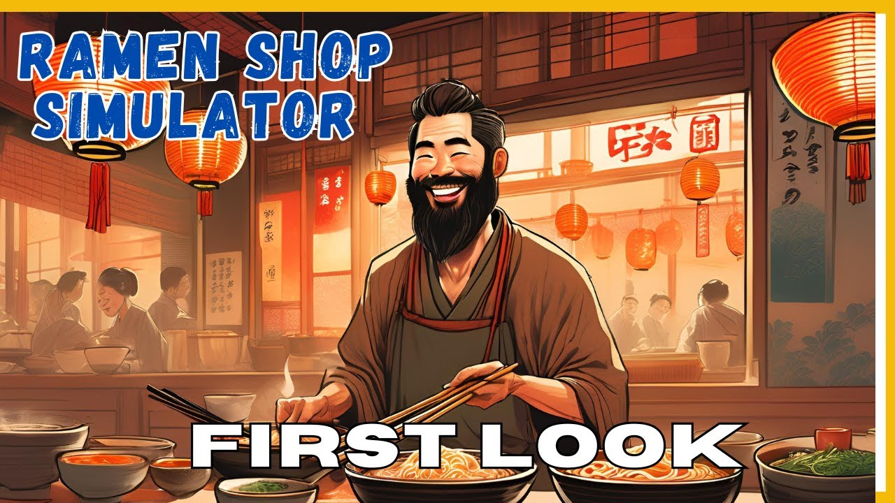 Ramen shop simulator - The art style is beautiful but those are some skinny customers