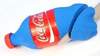 Blu Coca Cola Diy With Kinetic Sand Kids Video Fun And Creative Coca Cola
