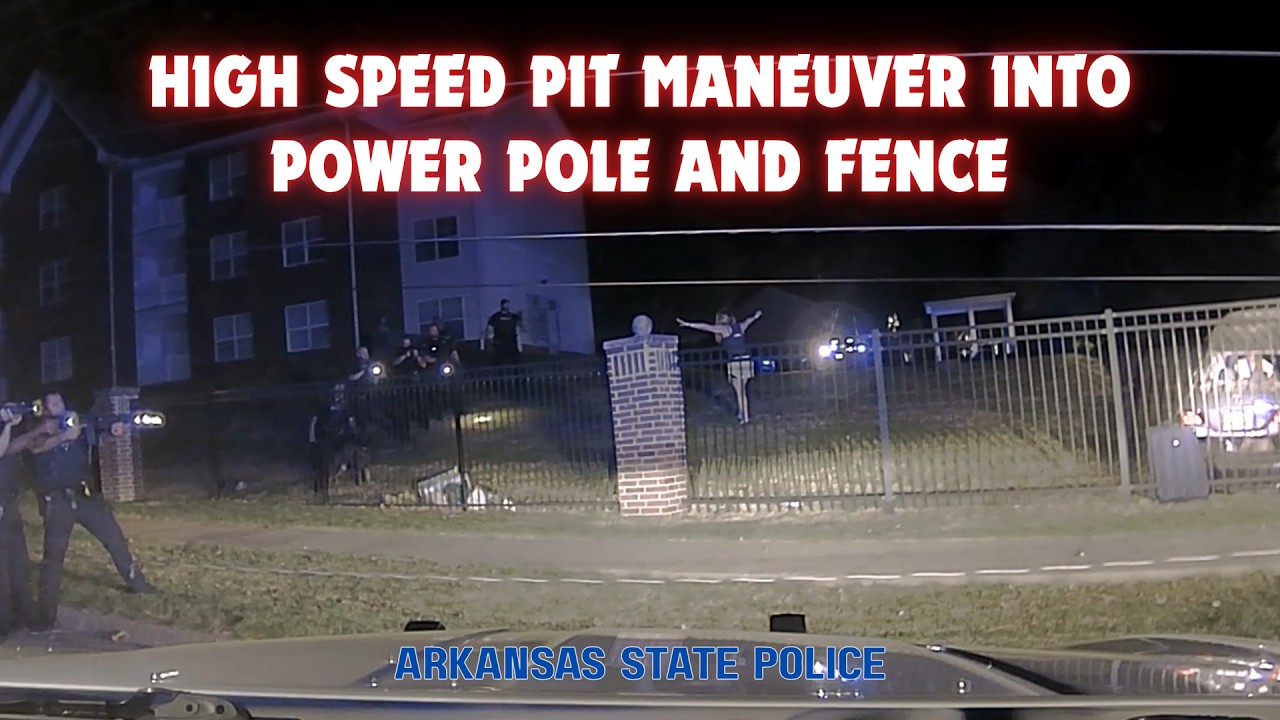 ARKANSAS STATE POLICE assist NLRPD with high speed pursuit - PIT ...