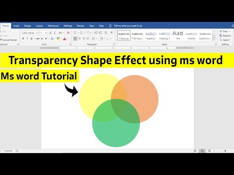 Video: How To Make A Transparent Shape