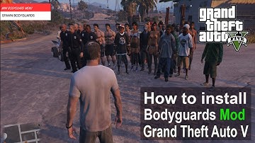 Bodyguard Menu In GTA 5 PC / How to Install Bodyguard Mod In GTA 5 PC