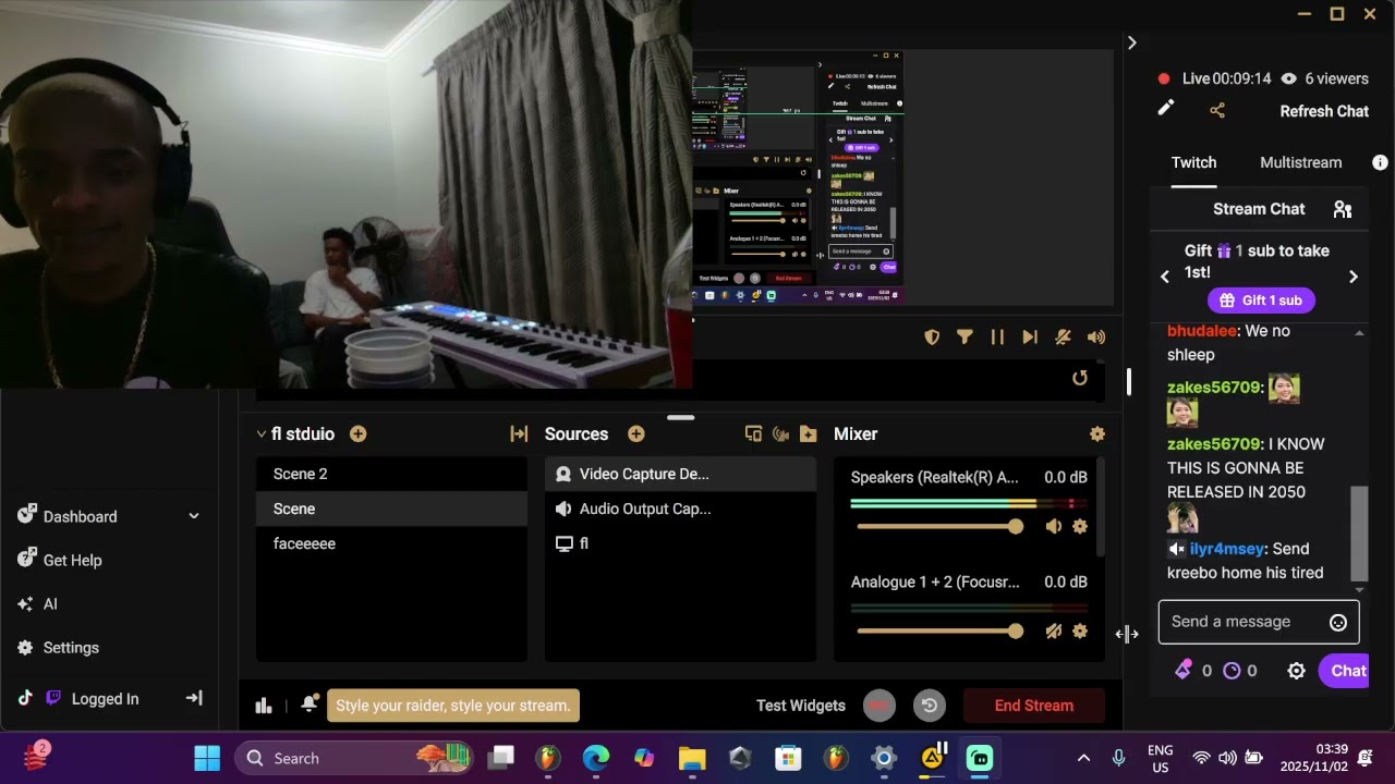 Justin99  tiktok live Sun 02 Nov 25