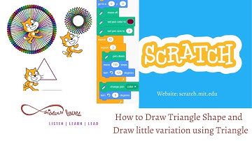 How to draw triangle and little more with triangle in Scratch | Learn Scratch 3.22.0 | SistersLoves