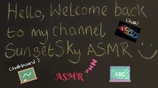 Let's Chalk! Chalkboard (no talking) ASMR