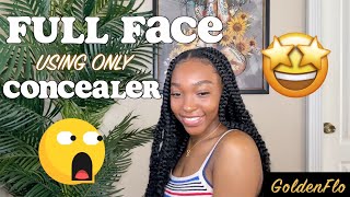 Flawless FULL FACE Makeup! | NO FOUNDATION | ONLY $2.99! | GOLDENFLO