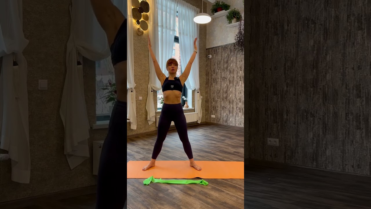 Тренировка Pilates с резиновой лентой для Мира Энергий 30 минут💚