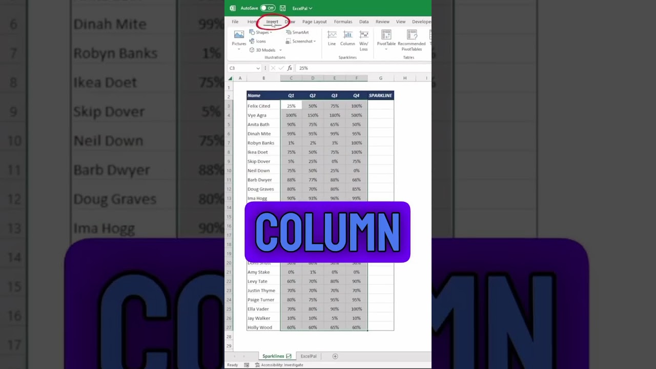 ✨Make Your Excel Data Sparkle in Seconds 