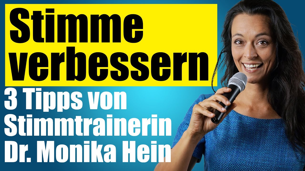 3 Tipps für eine schönere Stimme (Stimmtraining mit Dr. Monika Hein)