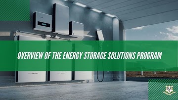 Overview of the Energy Storage Solutions Program