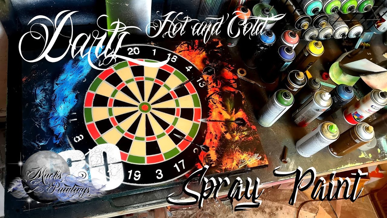 Darts Hot'N Cold-Spray Painting By Mack'S Paintings