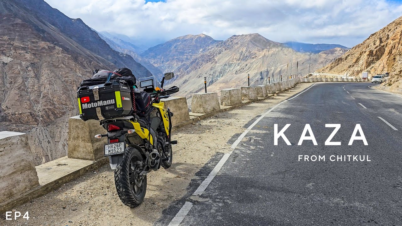 Chitkul to Kaza | Spiti Valley Most Dangerous Roads | Suzuki V-Strom SX 250 Solo Bike Ride | Raksham