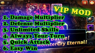 Dragon Chronicles Strategy Card Battle MOD Menu APK | Damage & Defense Multiplier & more screenshot 1