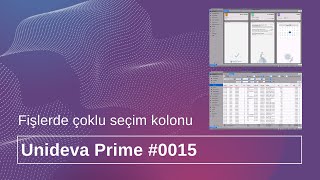 Fişlerde çoklu seçim kolonu özelliği #0015