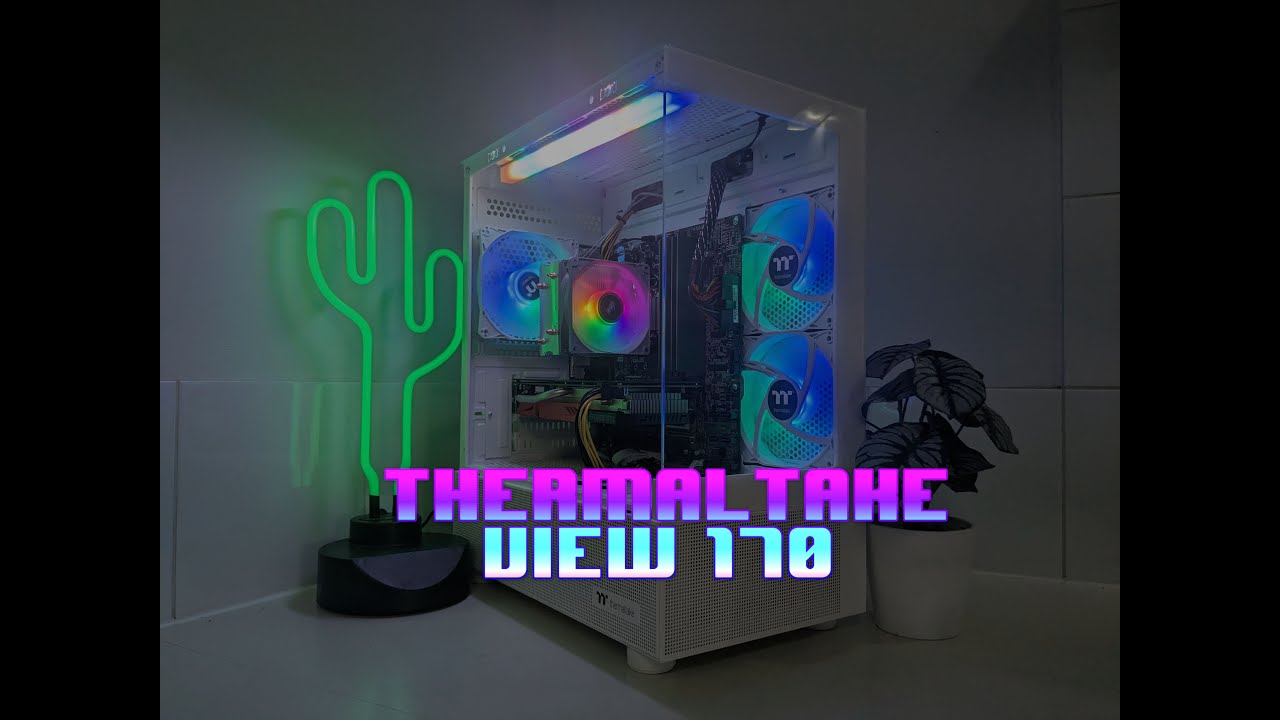 Atx Case Thermaltake View 170 TG ARGB Snow Micro-; 3x120mm ARGB Fans - View #12