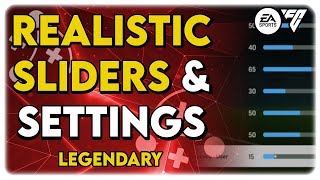 Realistic FC24 Gameplay Sliders (Legendary)